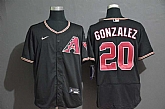 Diamondbacks 20 Luis Gonzalez Black Nike 2020 Flexbase Jersey,baseball caps,new era cap wholesale,wholesale hats